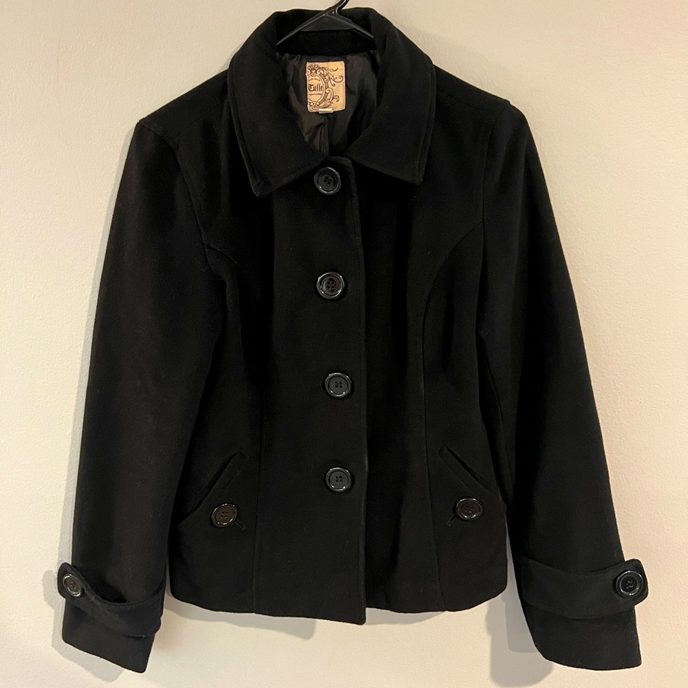 Juniors heavy pea coat